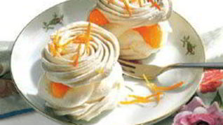 Рецепт Апельсиновых безе с кремом