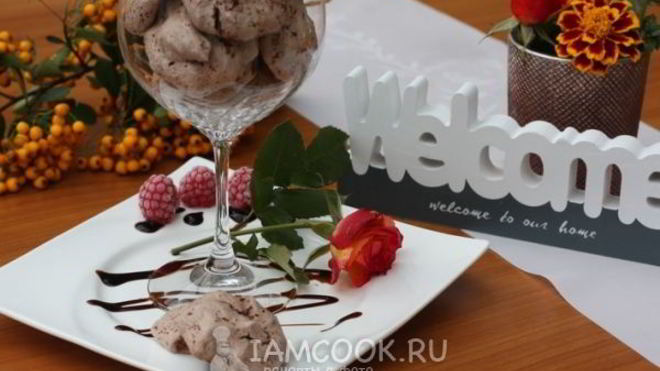 Рецепт Безе с какао и шоколадом