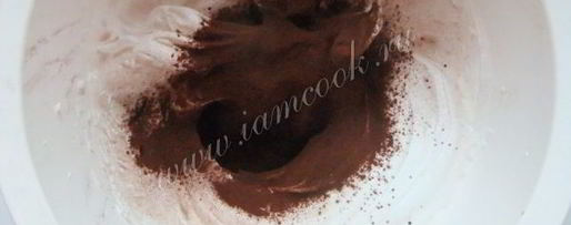 Шаг 5: безе с какао и шоколадом