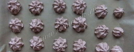 Шаг 9: безе с какао и шоколадом