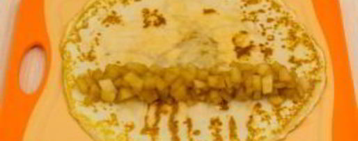 Шаг 4: блинчиков с яблоками под безе