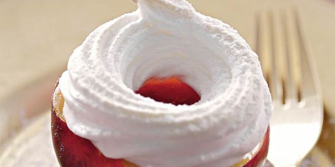 Рецепт нектаринов с безе