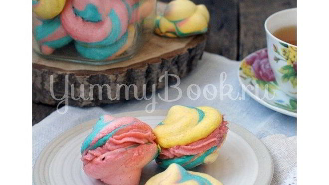 Рецепт Разноцветного безе