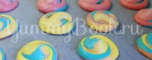 Шаг 4: разноцветного безе