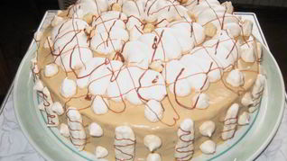 Рецепт Шоколадного бисквита с безе, крем с ноткой Мокко