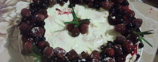 Шаг 11: торта-безе рождественского венок