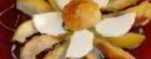 Шаг 3: десерта хризантема