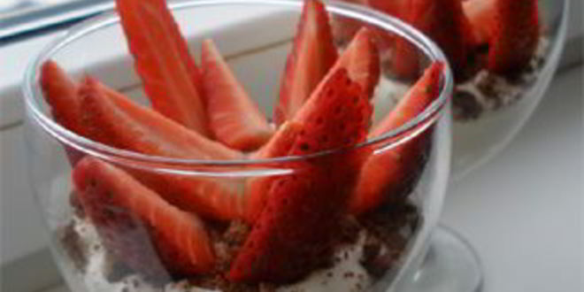 Рецепт десерта с клубникой и трюфелем