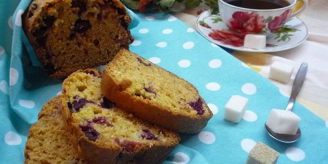 Рецепт десертного клюквенно-апельсиновый хлеб