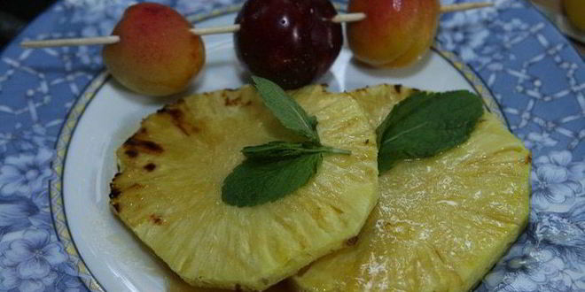 Рецепт фруктов на гриле