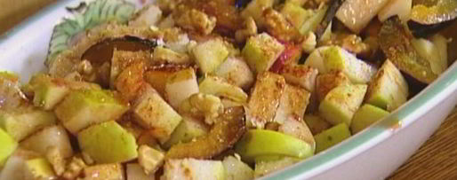 Шаг 4: фруктов, запеченных с клюквой и грецкими орехами