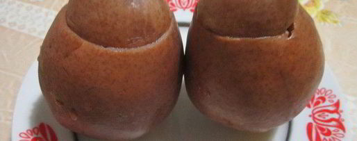 Шаг 2: груш, фаршированных сухофруктами и орехами, под соусом сабайон