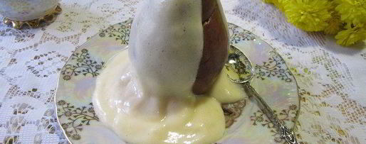 Шаг 4: груш, фаршированных сухофруктами и орехами, под соусом сабайон