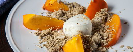 Шаг 6: десерта хурма и халва