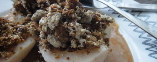 Шаг 13: грушевых лодочек с пряником и халвой