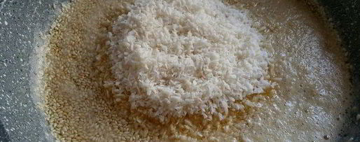 Шаг 3: халвы кунжутно-кокосовая по-домашнему