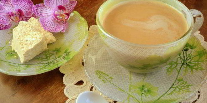 Рецепт кофе с халвой