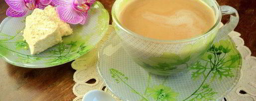 Шаг 2: кофе с халвой