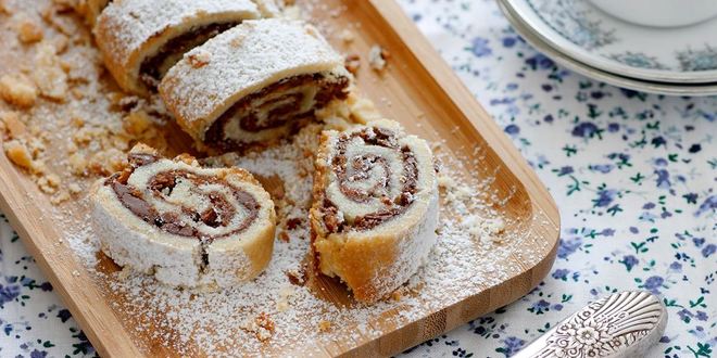 Рецепт рулета с халвой