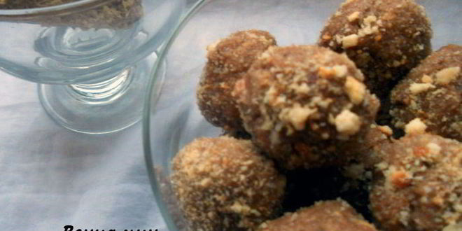 Рецепт шоколадных конфет с халвой