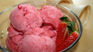 Рецепт Клубничного сорбета с белком