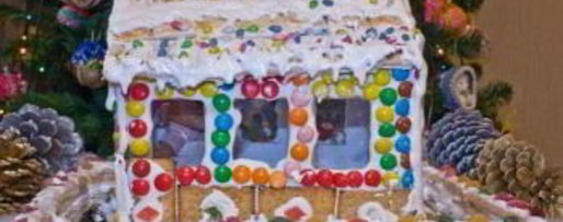 Шаг 3: домика из конфет