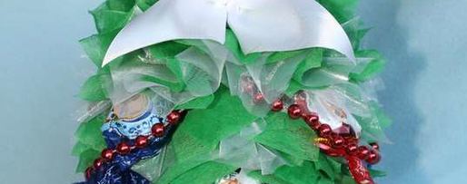 Шаг 36: елки из шампанского и конфет