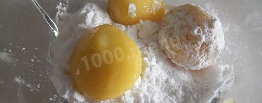 Шаг 14: конфет белый трюфель