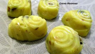 Рецепт Конфет из белого шоколада с фисташками и лимоном