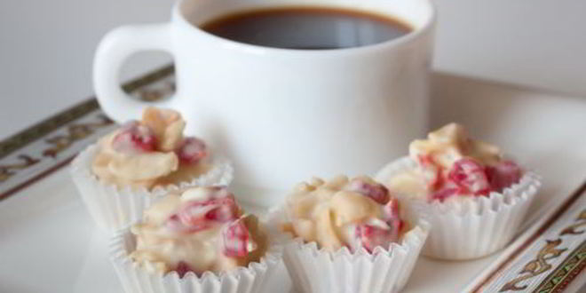 Рецепт конфет из миндаля и белого шоколада