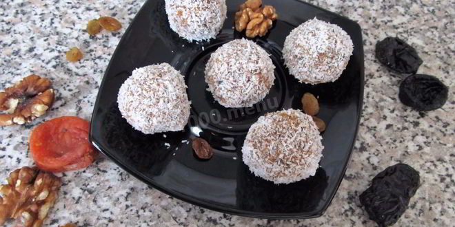 Рецепт конфет из сухофруктов в блендере