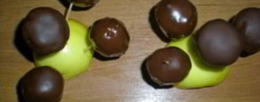 Шаг 5: конфет тыква в шоколаде