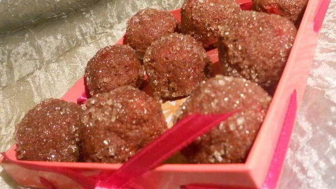 Рецепт Шоколадна-клубничных конфеты с розмарином