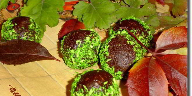 Рецепт шоколадных конфет каштаны за 20 минут