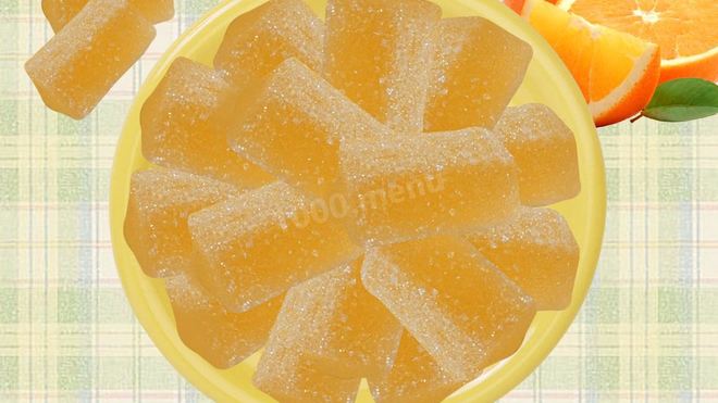 Рецепт Желейных конфет с апельсиновым соком