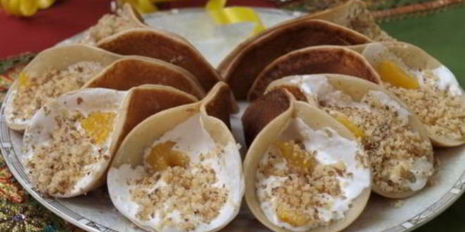 Рецепт арабских блинчиков катаеф с кремом