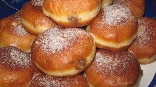 Рецепт Берлинеров с шоколадным кремом