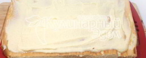 Шаг 7: бисквитного рулета с кремом и кокосовой стружкой