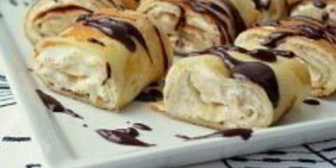 Рецепт блинчиков с творожным кремом