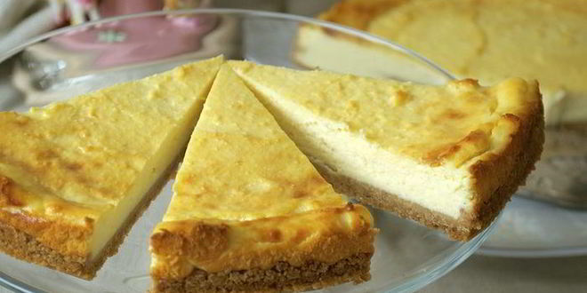 Рецепт чизкейка на рикотте с заварным кремом