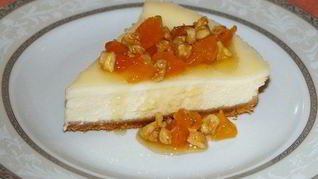 Рецепт Чизкейка со сметанным кремом, курагой и медом