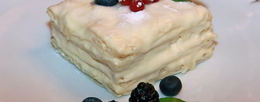 Шаг 3: десерта мильфей с кремом из маскарпоне