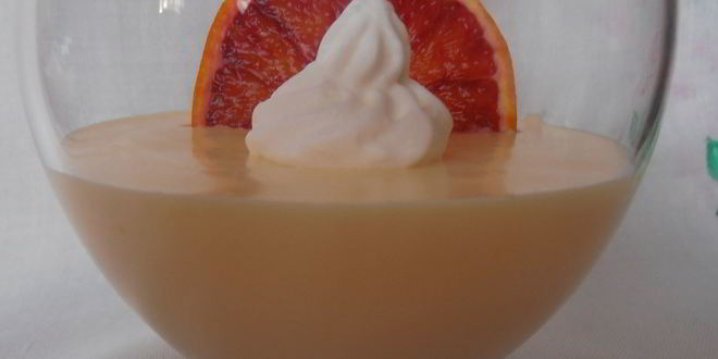 Рецепт фруктового крема из апельсина