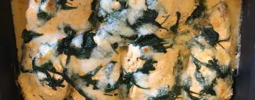 Шаг 4: грудки индейки со шпинатом и крем-чизом