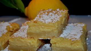 Рецепт Кремовых лимонных квадратиков
