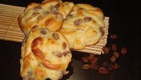 Рецепт Ленивых булочек с заварным кремом и изюмом