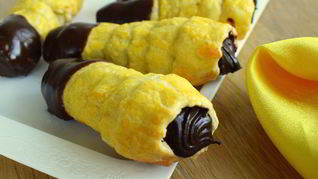 Рецепт Рожек с шоколадным кремом