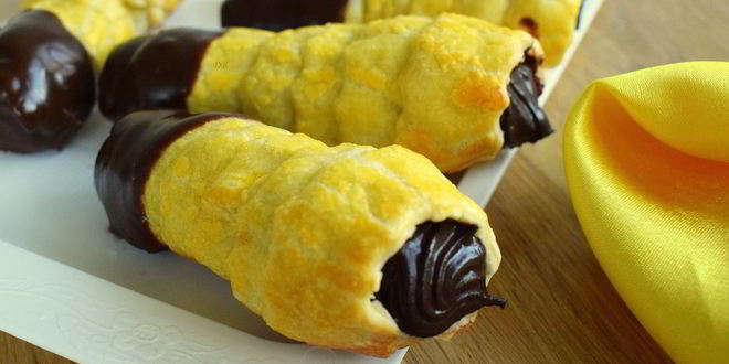 Рецепт рожек с шоколадным кремом
