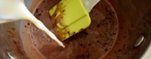 Шаг 4: рожек с шоколадным кремом