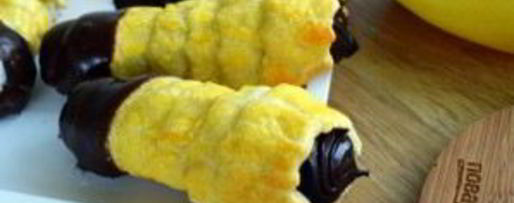 Шаг 6: рожек с шоколадным кремом